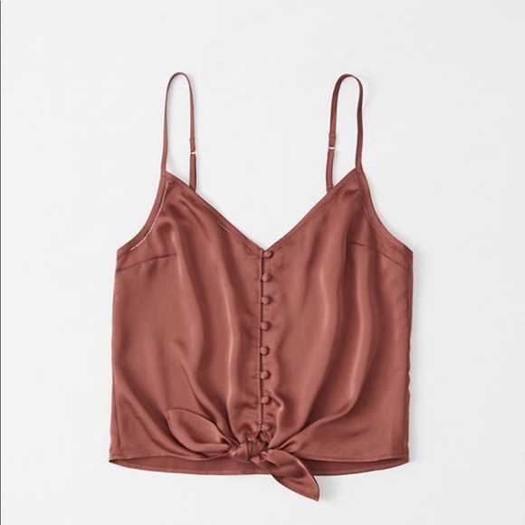 Abercrombie & Fitch Tops - BRAND NEW!! Abercrombie front tie cami shirt